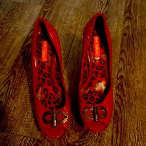 Betsy Johnson red heels